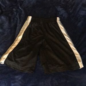 Black and White ascis Basketball Shorts